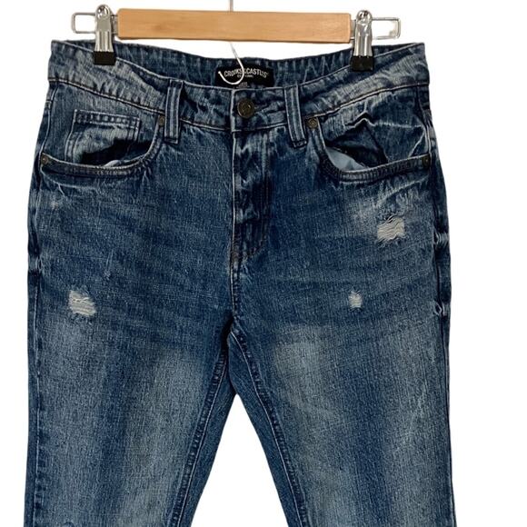 Crooks & Castles Men's Straight Jeans Waist 30  - Distressed Blue - Picture 9 of 10